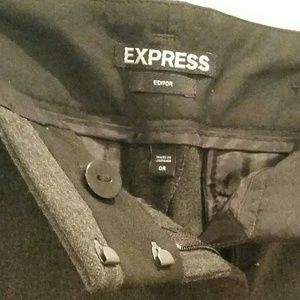 Express Editor Charcoal Dress Pants Boot Cut